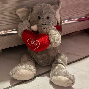 Gray Valentine’s day elephant